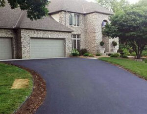 Curved driveway